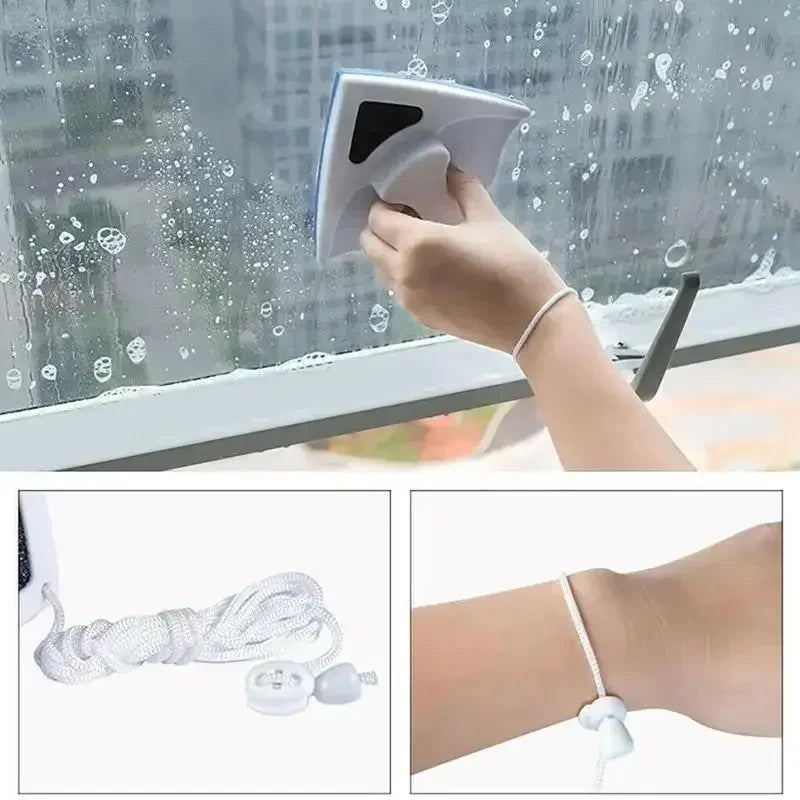 2024 Magnetic Window Cleaner Brush for Washing Windows Wash Home Magnet Household Wiper Cleaner Glass Window Cleaning Tool