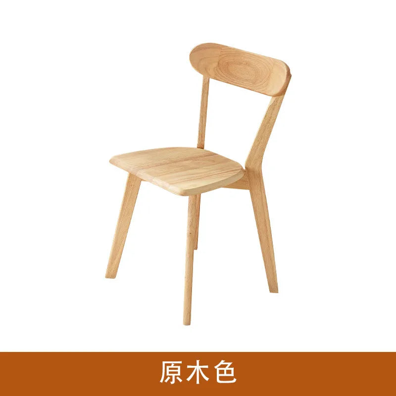 H2O Solid Wood Chair Louis Rubber Dining Chair Home Office Tea Table Hotel Conference Restaurant Comfortable Backrest Chair