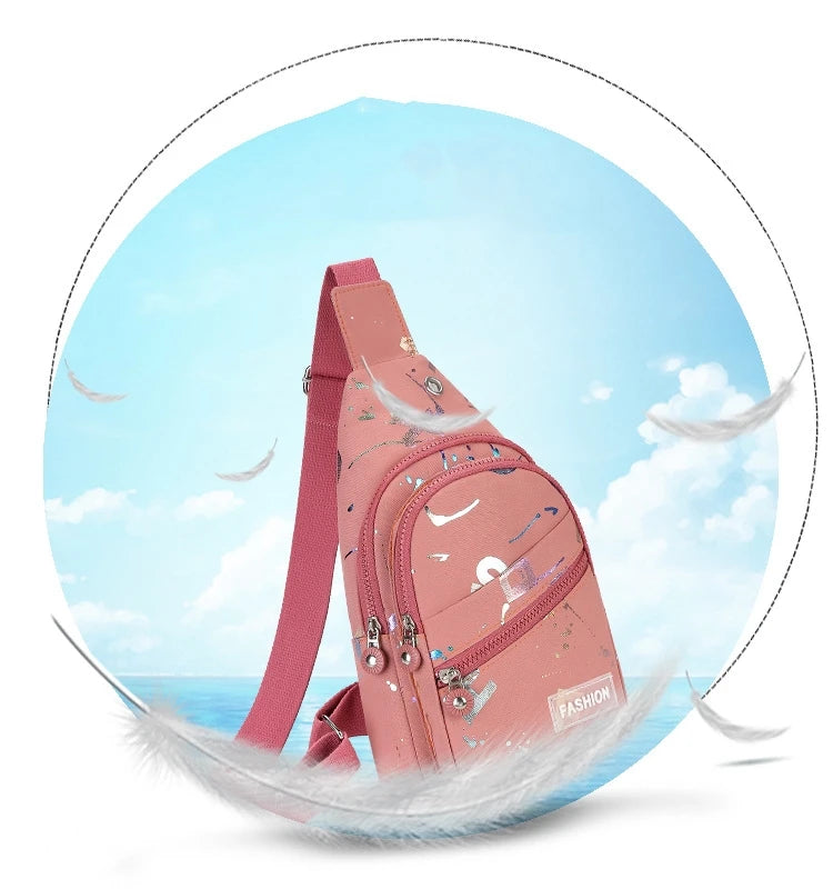 Chest Bag Crossbody Small Sling Backpack Sling Bag for Women, Chest Bag Daypack Crossbody for Travel Sport Crossbody Backpack