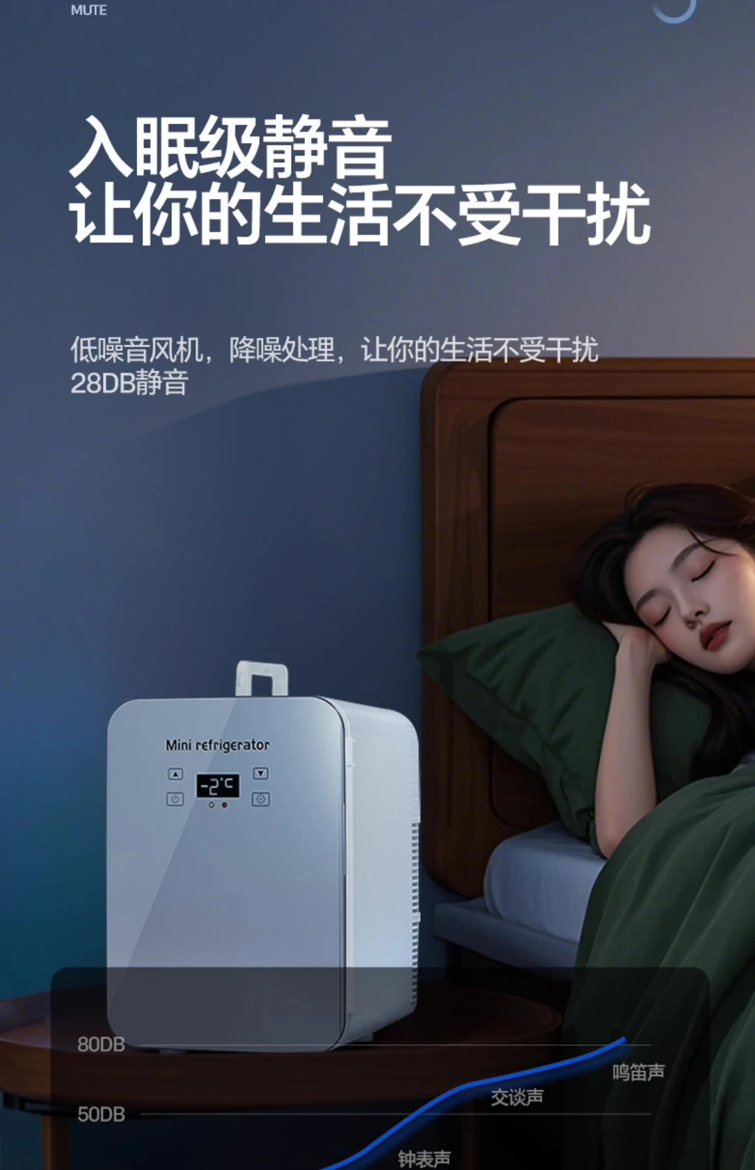 ‌Dual-Core Cooling Car Refrigerator Portable Fridge Home 35dB Low-Noise Breast Milk Chiller Office Solution w/Layered Storage