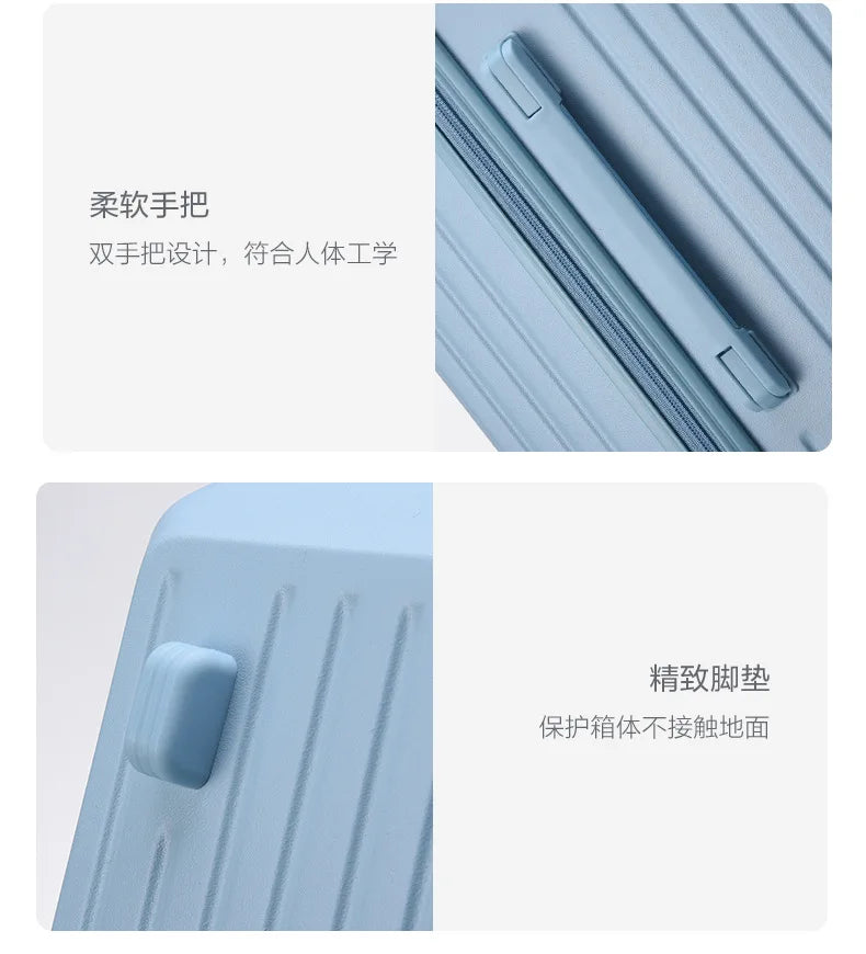 Oversized capacity suitcase student pull rod box 28 "brake wheel luggage men's women's password zipper style travel box 32