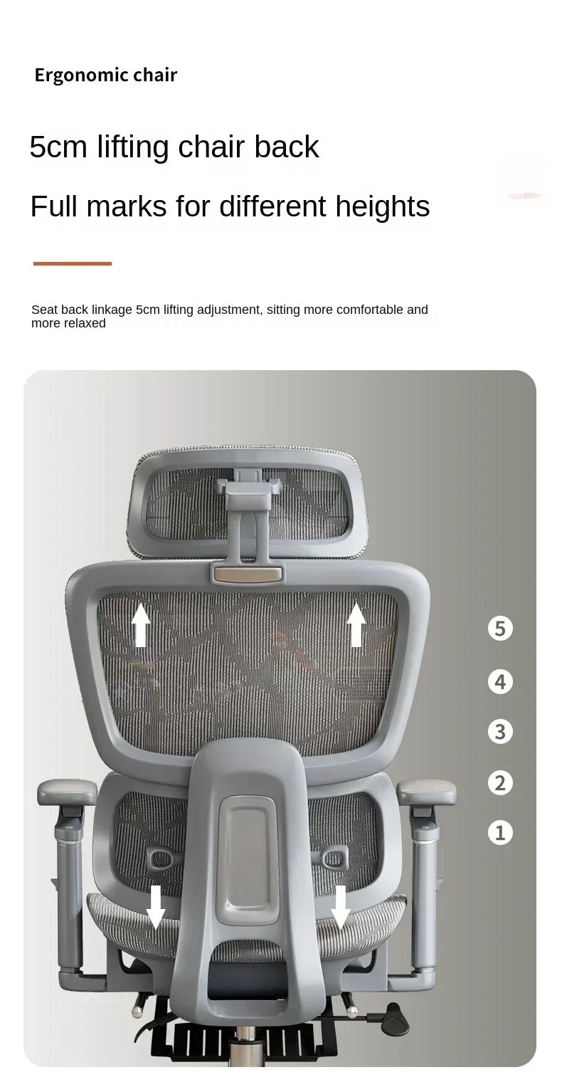 Ergonomic Chair Lumbar Computer Chair Home Comfort Sedentary Gaming Reclining Office Chair for Desk News Chaise Gaming Chair