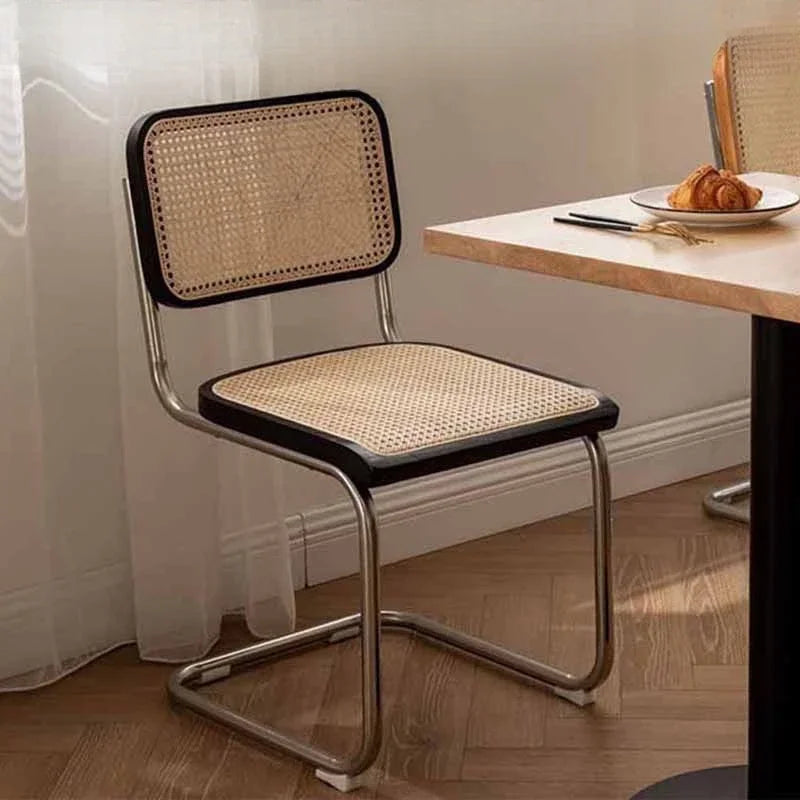 Kitchen Rattan Nordic Dining Chair Cesca Wooden Salon Design Ergonomic Dining Chair Modern Luxury Cadeira Home Furniture WK50DC
