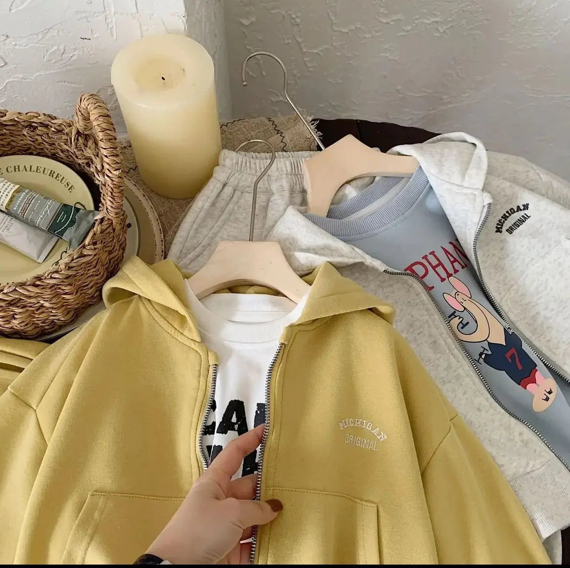 High Quality Children's Composite Cotton Set 2025 Spring Autumn New Korean Girl Boys Letter Baby Casual Hooded Sports 2pcs Set