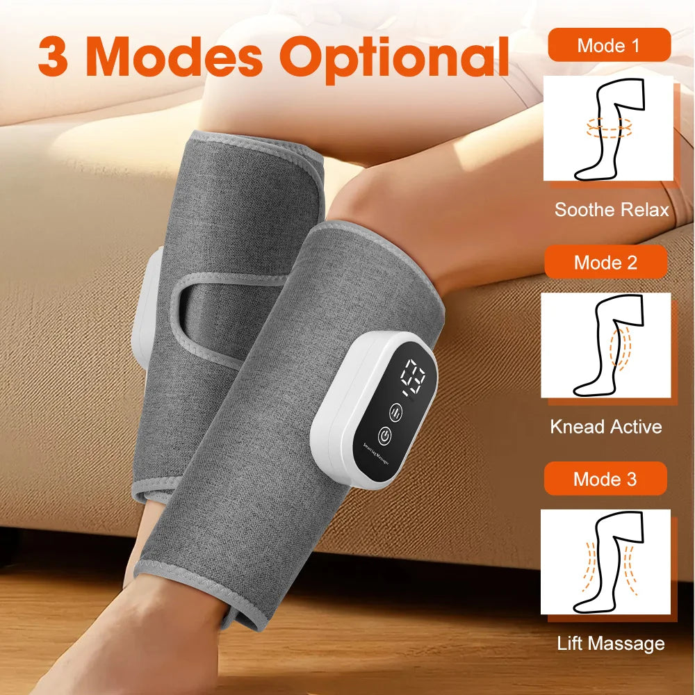 Electric Leg Calf Massager 3 Modes Air Pressure Leg Massage Airbag Vibration Wireless Leg Massage Muscle Relax Health Care