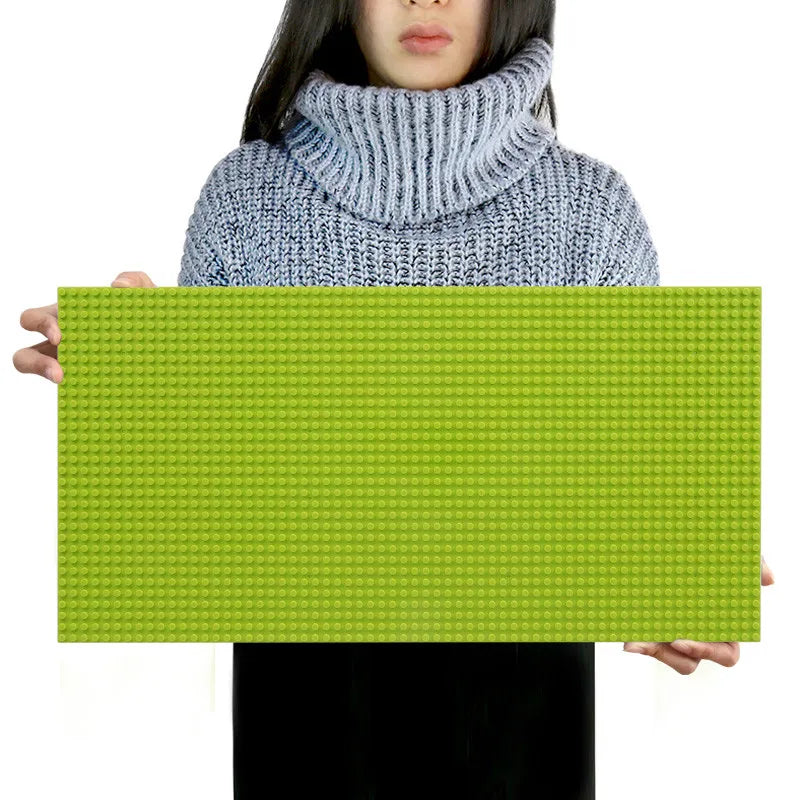 32*64 Holes Classic Building Blocks Base Board, DIY Assembled Building Blocks Wall Compatible With Brand Gift Toys for Children