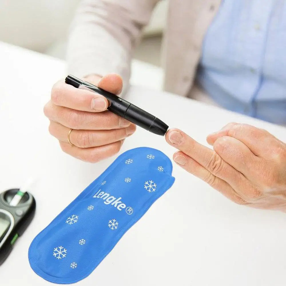 1/2/3pcs Portable Reusable Diabetic Insulin Cooling Bag Cold Gel Ice Pack Protector Pill Refrigerated Ice Pack Cooler Travel