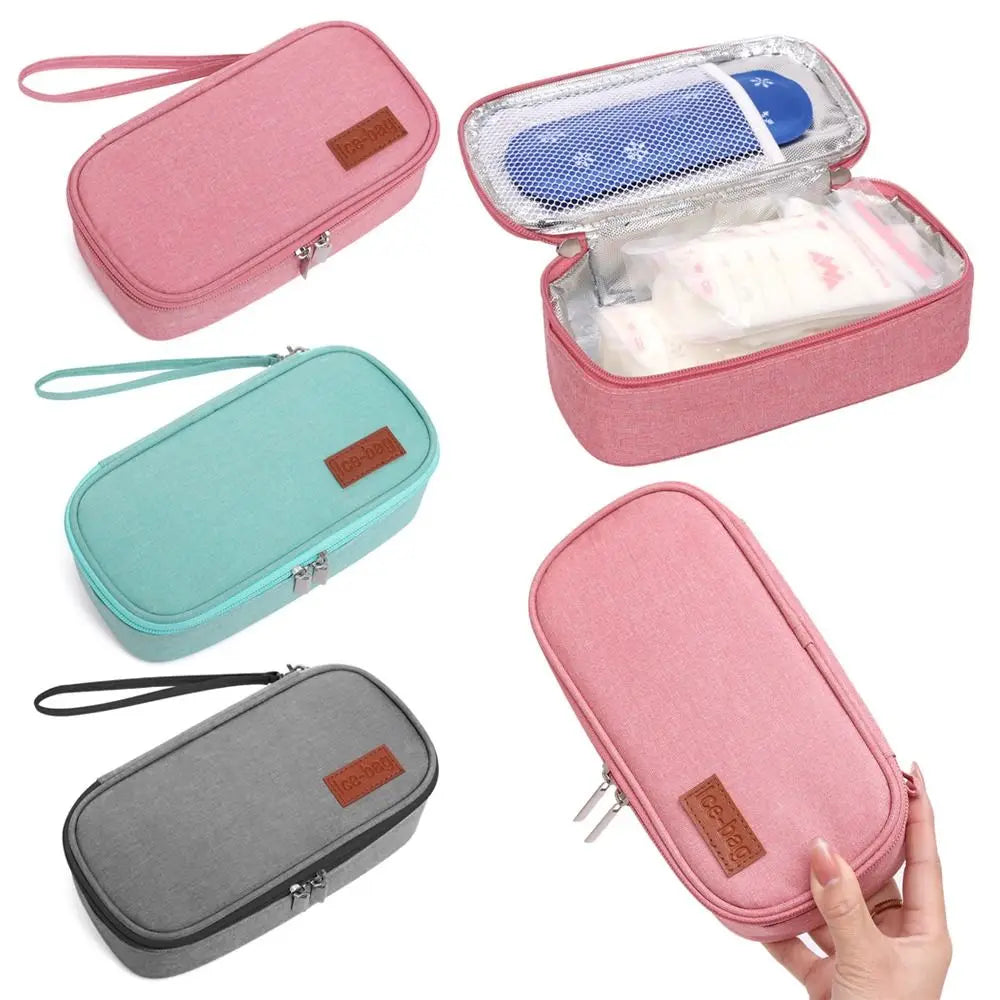 Portable Waterproof Diabetic Insulin Cooling Bag Carry-on Protector Pill Refrigerated Ice Pack Drug Freezer without Gel