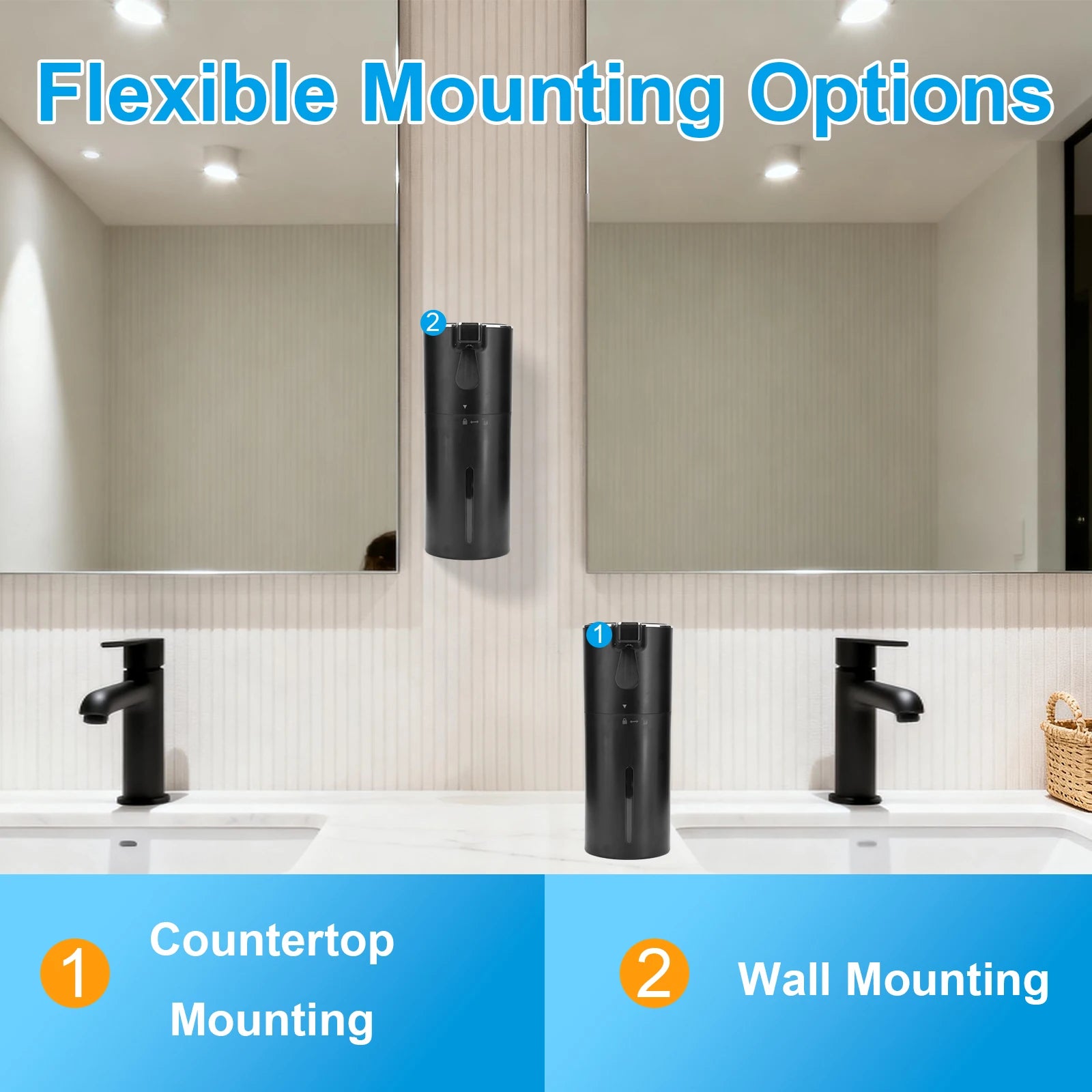 400ml Wall Mounted Automatic Soap Dispenser Foam Smart Hand Washing Machine Liquid Rechargeable Bathroom Kitchen Touching Sensor