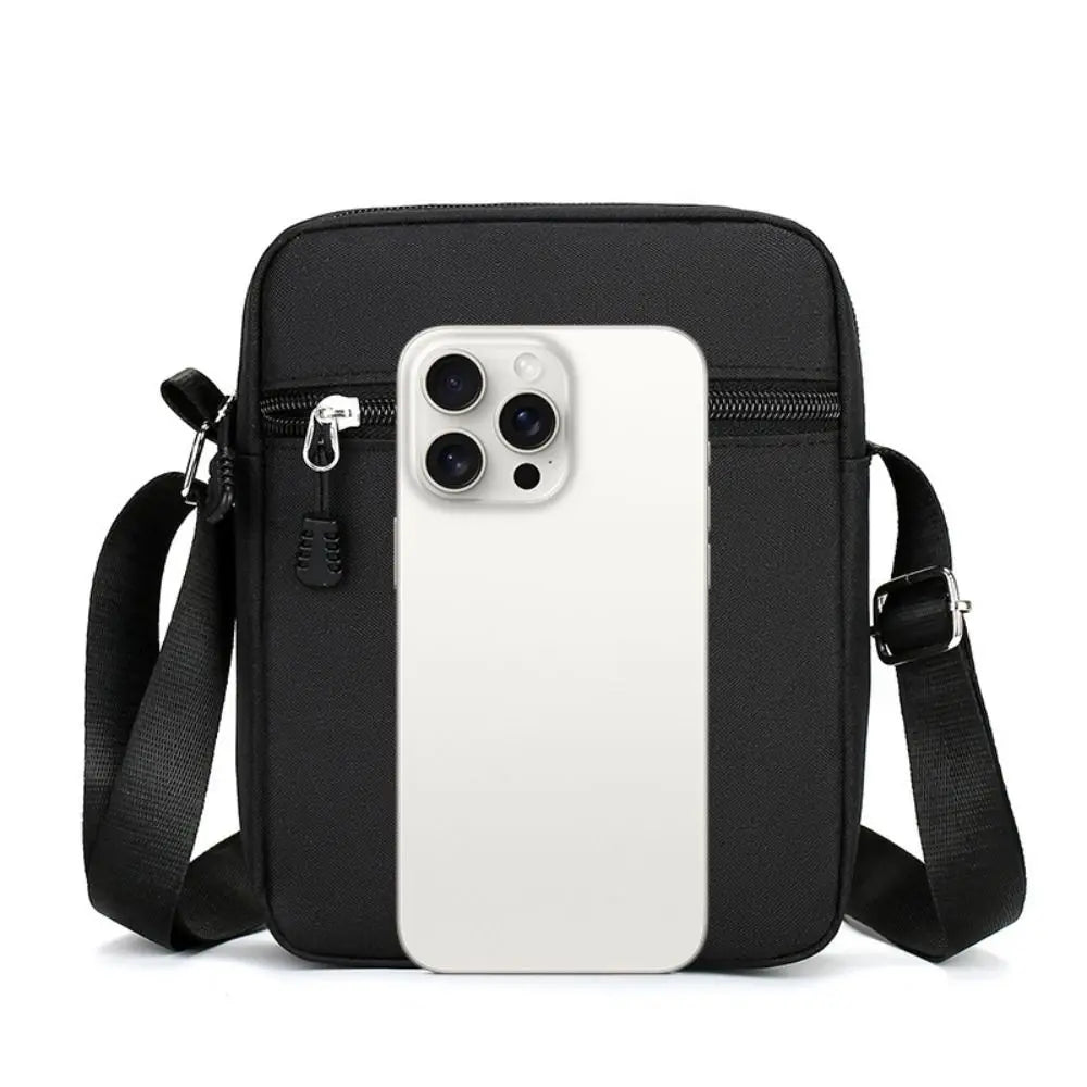 Oxford Shoulder Bag Durable Mini Black Mobile Phone Bag Waist Pack Men