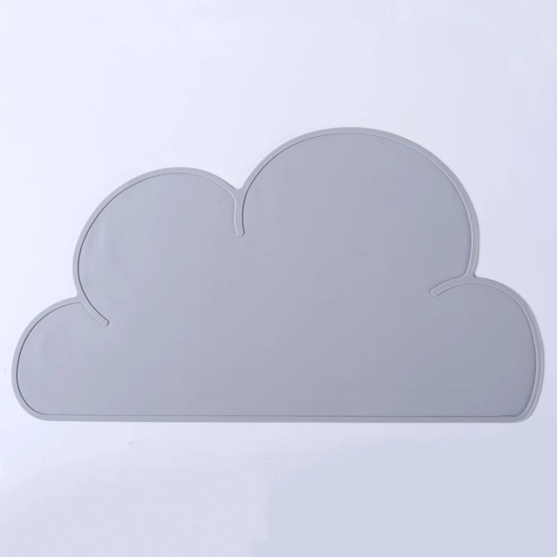 Cloud style Pet Feeding Mat for Cats and Dogs with Nonspill Nonslip Waterproof Leakage Food Easy to Clean Silicone Placemats