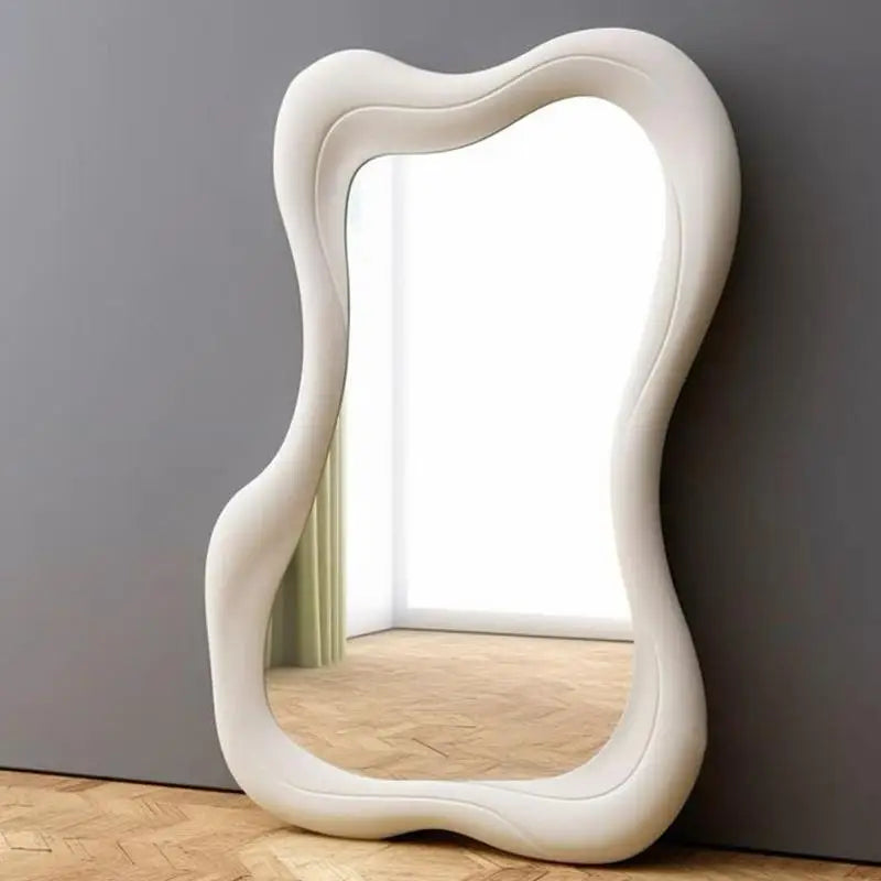 Modern Ornament Mirror Aesthetic Irregular Women Kawaii Design Mirror Standing Dorm Espejos Decorativos Home Accessories