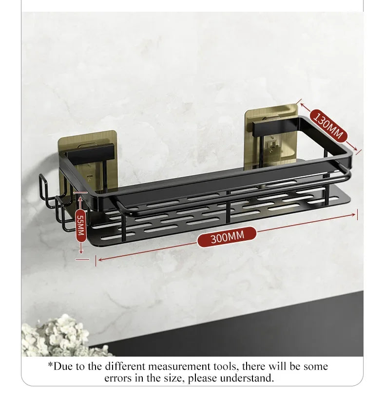 Aluminum Kitchen Storage Rack No-drill Sink Drain Rack Self-draining Sink Shelf Sponge Holder Dishcloth Towel Rack Filter Basket