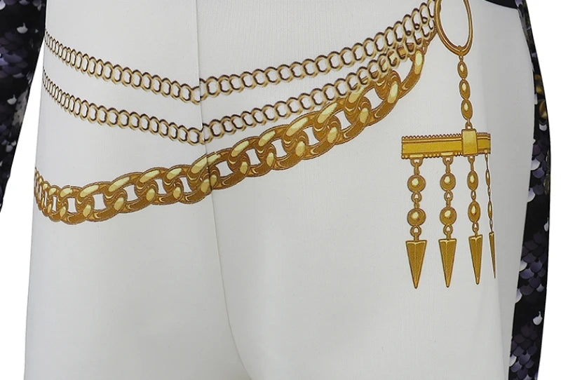 Girl Set 3pcs Demon Hunters Rumi Cosplay Costume Birthday Party Stage Performance Costume Halloween Carnival Kids Dress Up Set