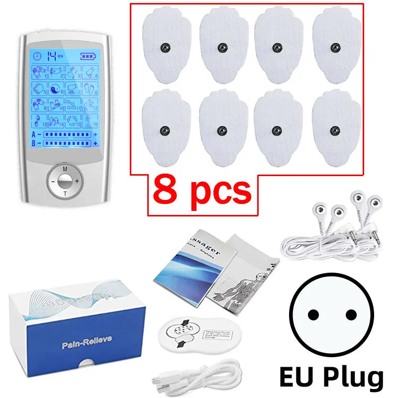 New Tens Unit Relax Muscle Stimulator Body Massage Digital Therapy 24 Modes EMS Acupuncture Slimming Machine Electrostimulator