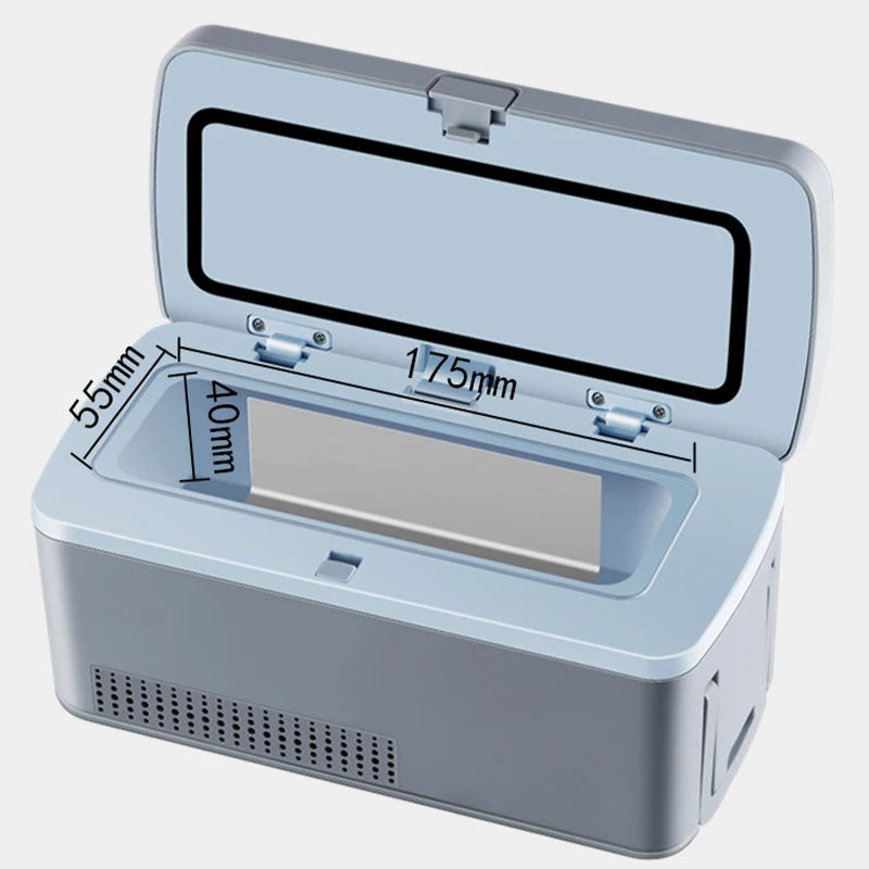 Portable Car Home Small Insulin Refrigeration Box Rechargeable Mini Fridge Cool Box Cooler for Drug Auxin Injection Pen Eye drop
