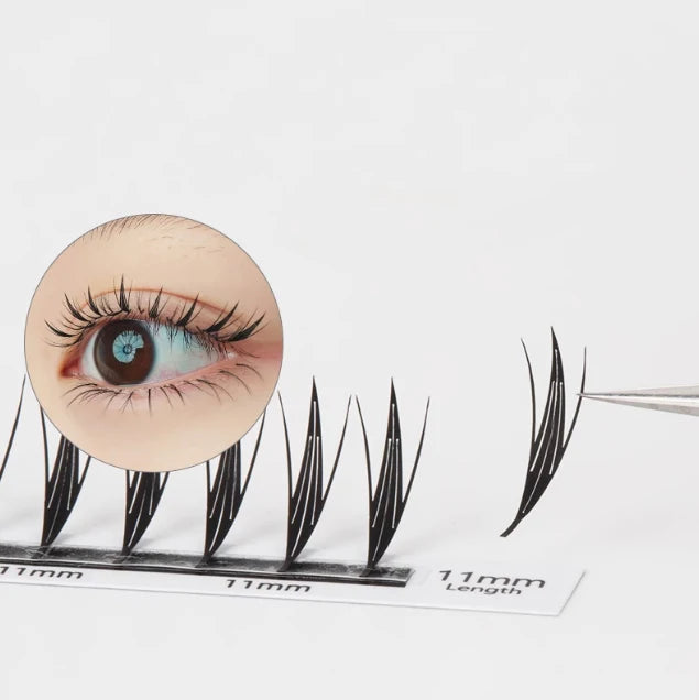 MARIA Comic Spire Eyelash Extension Individual Natural Cashmere Manga False Eyelashes Super Soft Feather Shape Pteris Lashes