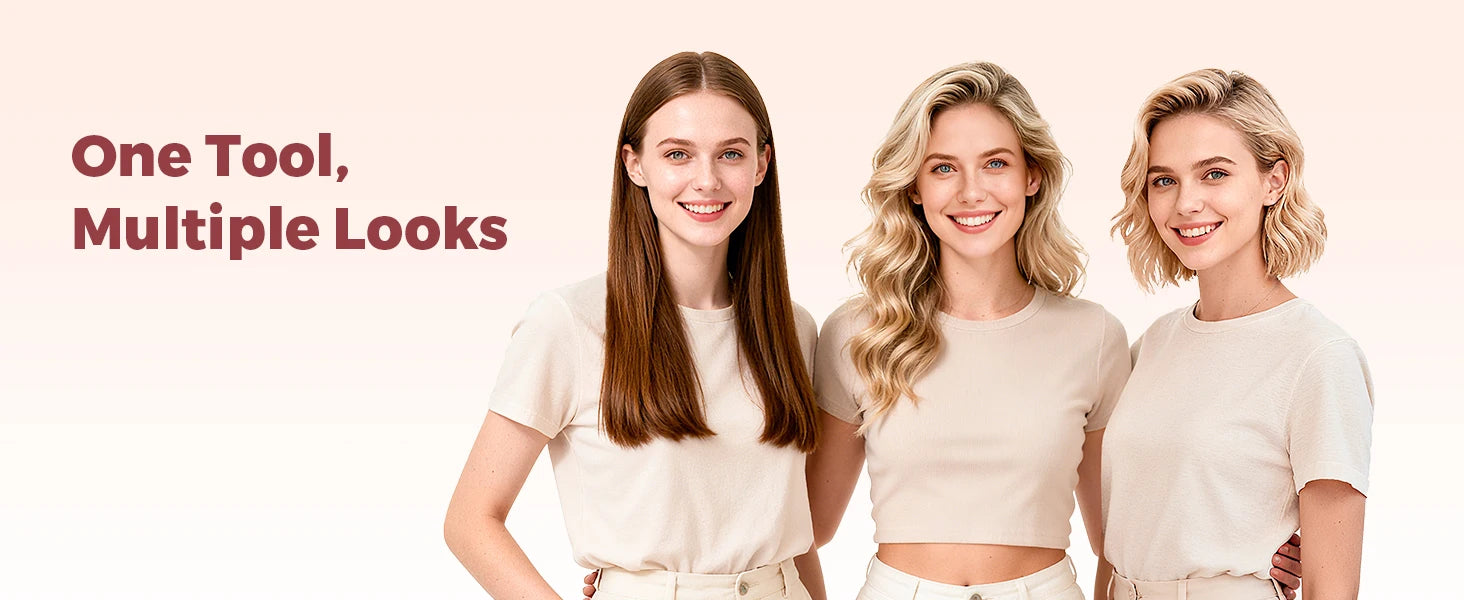 Dual Voltage Thermal Brush, 1.5 Inch Heated Round Brush with Negative Ions & Ceramic for Volumizing, 6 Temps & Auto Shut-Off