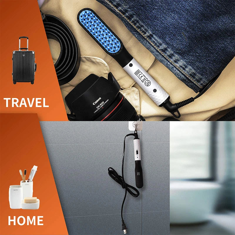 Multifunctional Quick Hair Beard Straightener Men's Hair Straightening Flat Iron Heated Hair Comb Electric Men Hair Beard Styler