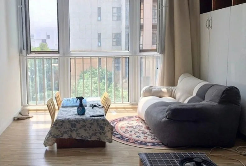 Lazy Bean Bag Sofas Giant Comfortable Beanbag Sofa Double Cute Fluffy Living Room Couches Large Modern Bedroom Tatami Couch