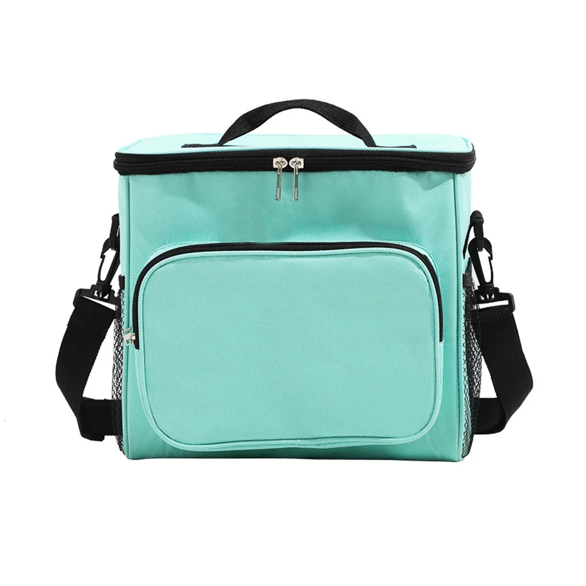 Portable lunch bag food thermal box durable waterproof office cooler lunchbox with adjustable shoulder strap insulated case. ZMT