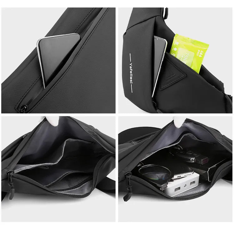 sling chest bag small shoulder bag husband messenger bag for men boy mini travel bag cross body bags anti theft mobile phone bag