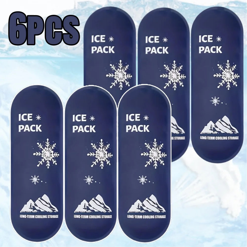 1/6pcs Portable Cooling Ice Bags with Insulin Container Gel Ice Bag Travel Set for Diabetic Outdoor Use Ice Cooler Pack Storage