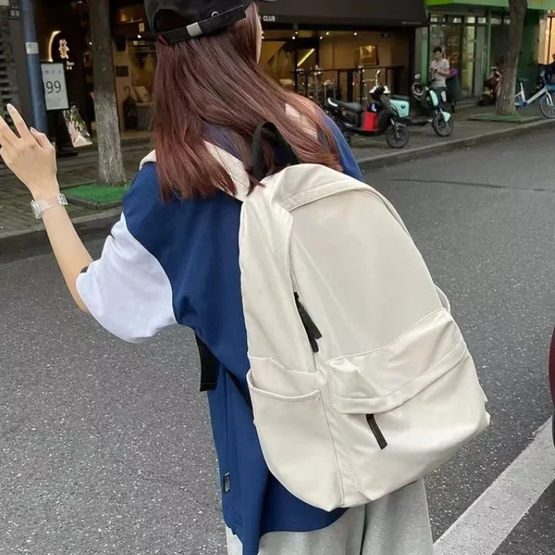 Shoulder Bag Backpacks Schoolgirl Versatile Backpack Large Capacity Waterproof Travel Bag Washable Nylon Computer Bag Unisex