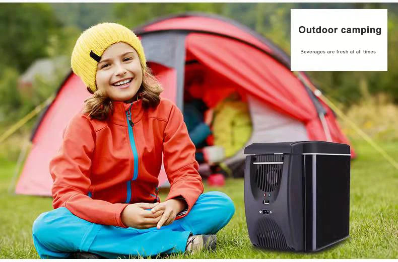 6L Portable Vehicle Refrigerator Mini Car Fridge Incubator Use For Cooling Heating Truck Dormitory Beauty Maquillage