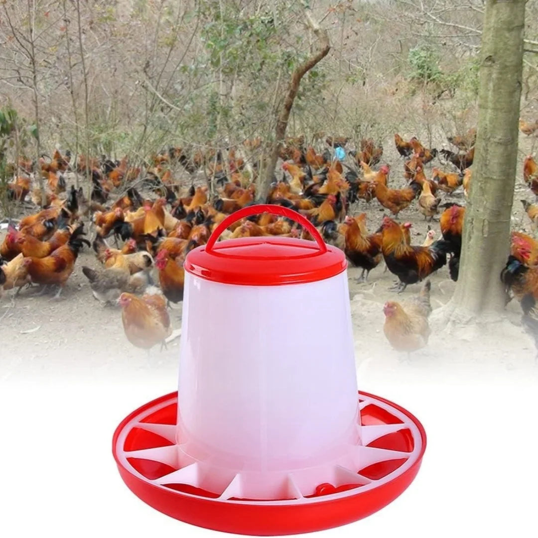 1/3/5/9Kg Automatic Chicken Feeder Bucket Rooster Hen Feeding Device, Farm Animal Poultry Quail Pigeon Feeding Supplies 1 Pc