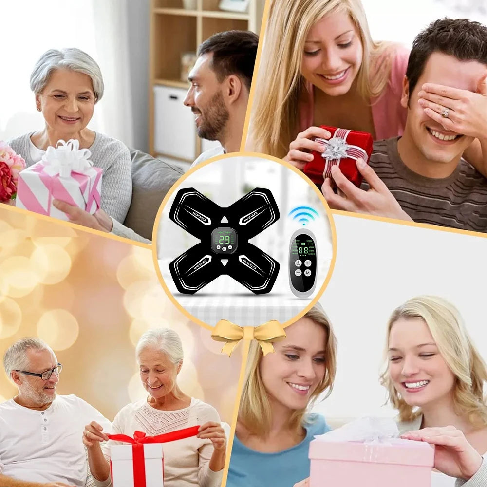 Neck Massager Body Massage EMS Electric Cervical Massage Patch Low Frequency Pulse Muscle Stimulator Pads Pain Relief Relaxation