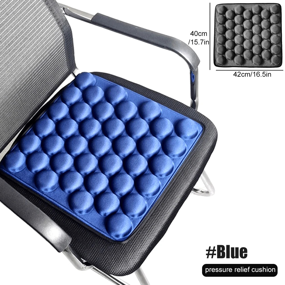 3D Air Cushion for Office Chair Car Seat Air Seat Cushion Back Cushion for Relieving Back Sciatica Tailbone Pain Seat Pad
