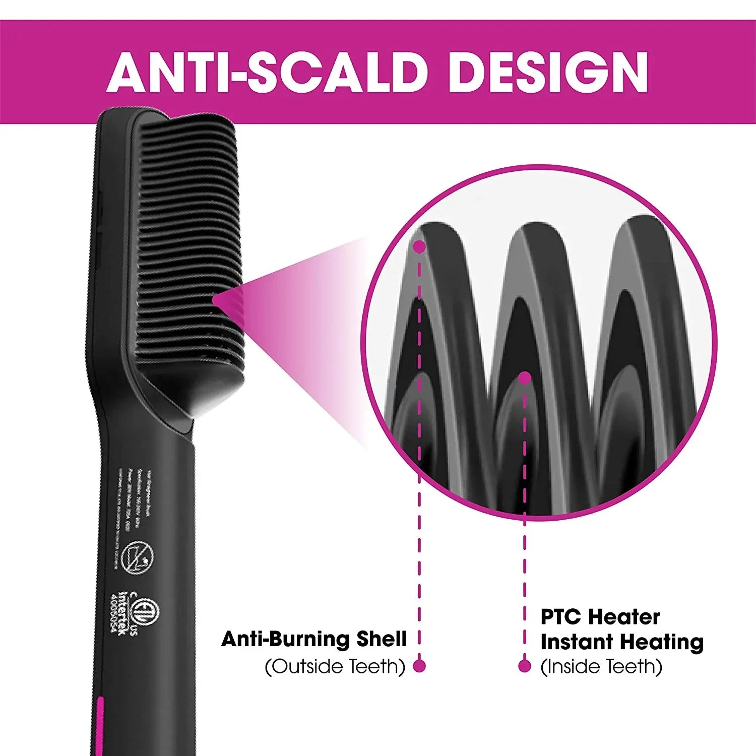 Negative Ion Straight Hair Comb Does Not Damage Hair Home Straight Board Clip Straight Dual-Use Anti Scald Straight Hair Tool