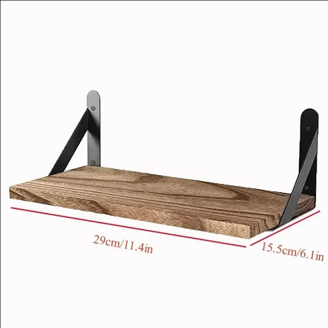 Wooden Floating Wall Shelves Bathroom Hanging Racks Shelf  Storage Kitchen Organizer Furnitures Living Room Display Stand Holder