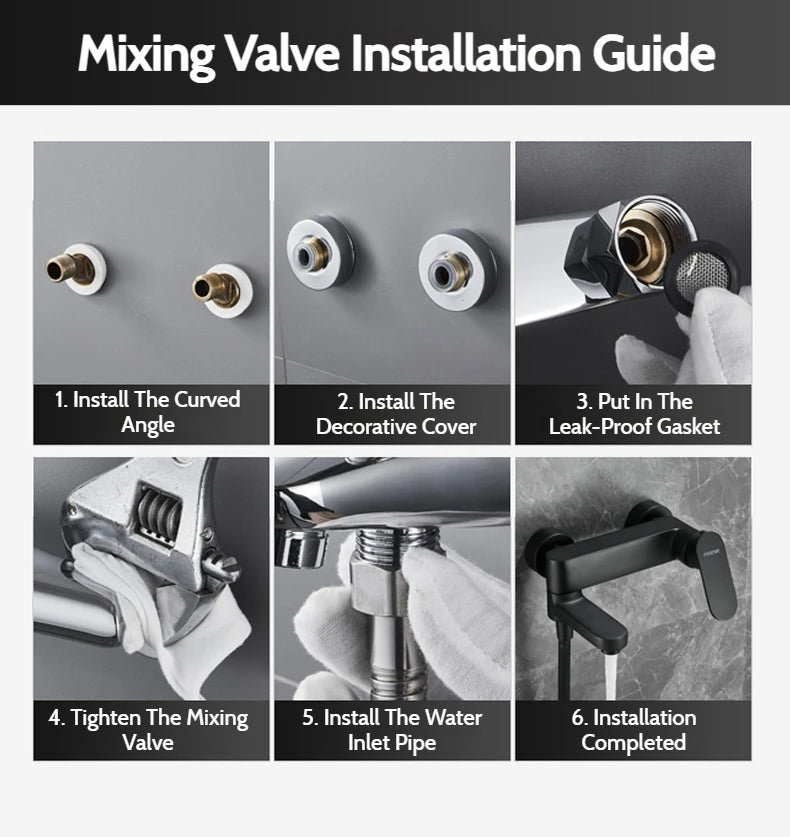 Grey Brass Waterfall Wall Mount Smart Temperature Digital Display Bathtub Faucet Bathroom Faucet Bath Shower Faucet Mixer Crane