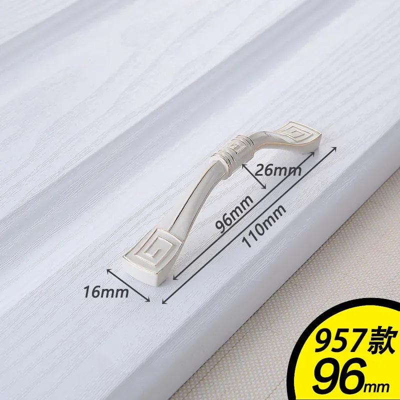 YM White Dressers Handle Kitchen Item Drawer Closet Wardrobe Gold Handle Cabinet Storage Door Cabinet Invisible Door Pulls Konb