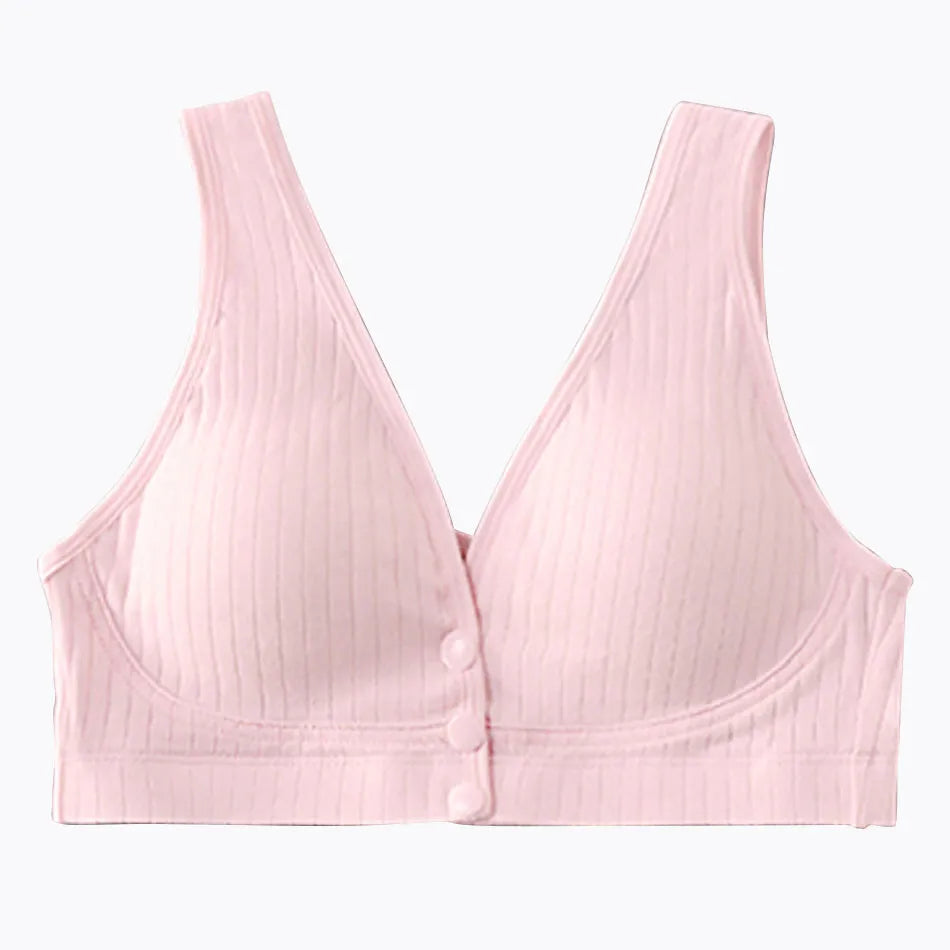 Pregnant Women Vest Style Wide Shoulder Straps Comfortable Soft and Convenient Breastfeeding Bras Women Cotton High Elastic Bra
