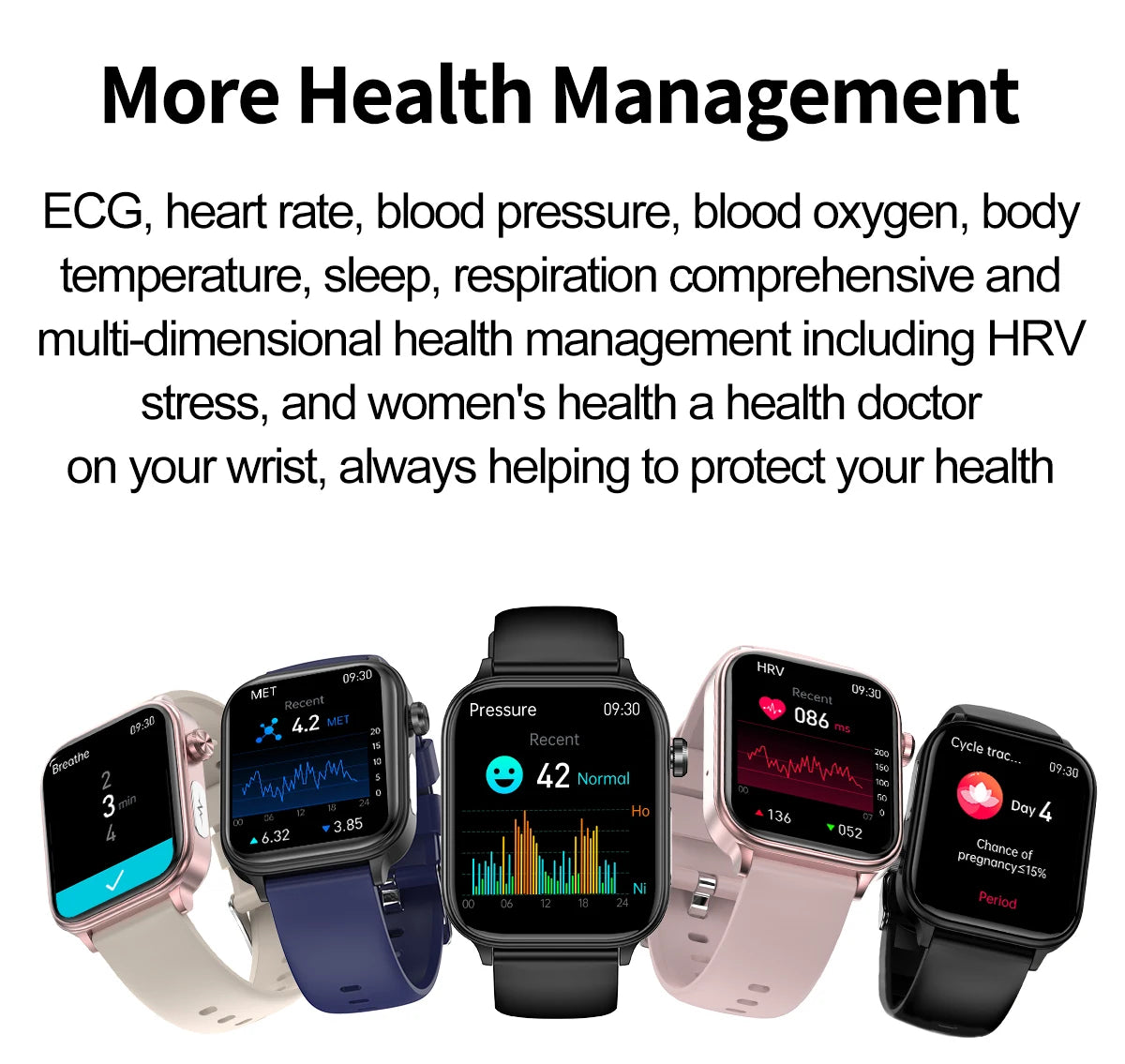 2024 New ECG+PPG Medical Grade Smart Watch Men Blood Glucose Blood Lipid Uric Acid Monitoring Bluetooth Call Health Smartwatches
