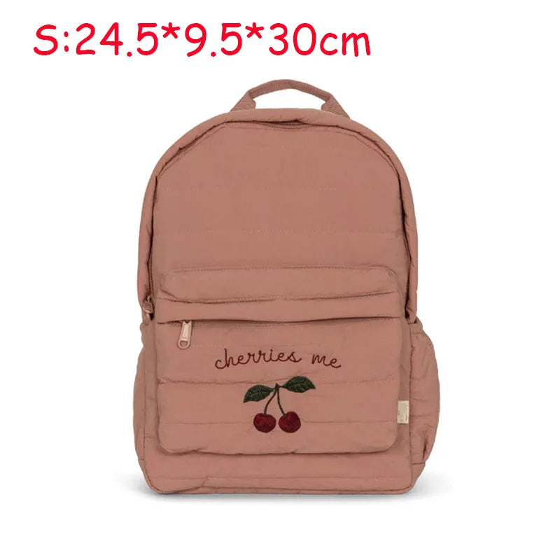 Baby Backpack Parent-child 2022 Kids Schoolbag Kindergarten Bags Travel Mom Cherry Lemon Children's Boys Girls Storage Bag