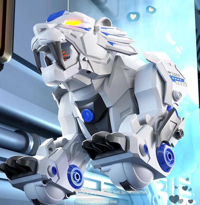 Jjrc R38 Smart Mechanical Tiger Robot Toy Electronic Pet With Touch Gesture Sensing Cross-Border Dancing Stunt Gift For Kids