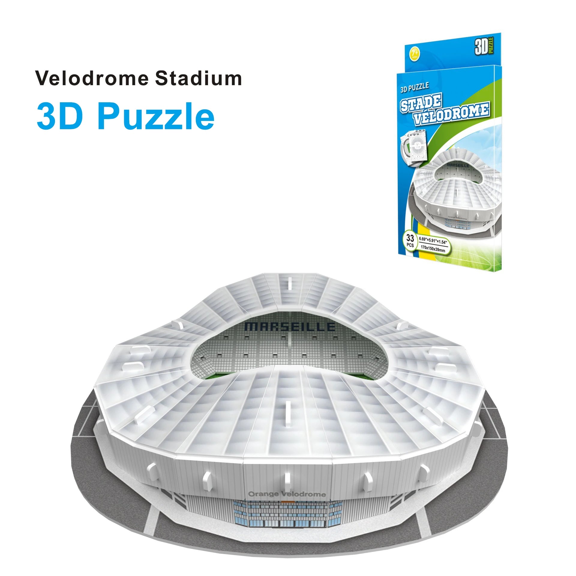 DIY Paper 3D Soccer Stadium Puzzle Construction Puzzles Toy Children Intellectual Development Educational Toys Christmas Gifts