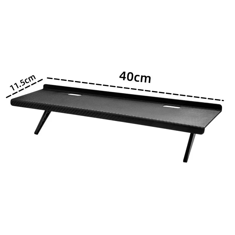 Adjustable TV/Monitor Top Shelf Organizer - Universal Space-Saving Rack for Router, Media Box,Accessories & Cable Management