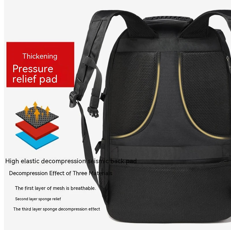 50L 80L Large Travel Backpack Men Separate Shoe Compartment Business Bag Outdoor Sports Waterproof Man Black Storage Backpacks