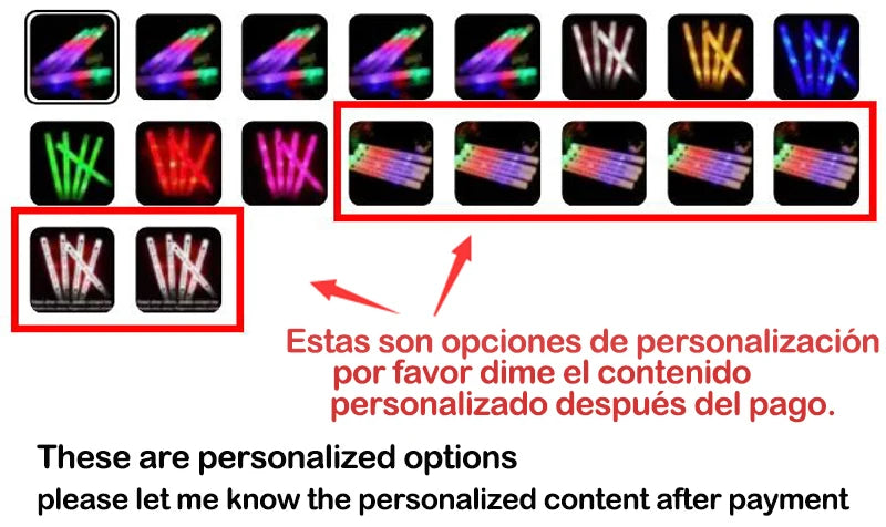 12/15/30/60Pcs LED Glow Sticks Bulk Colorful RGB Glow Foam Stick Cheer Tube Dark Light for Xmas Birthday Wedding Party Supplies