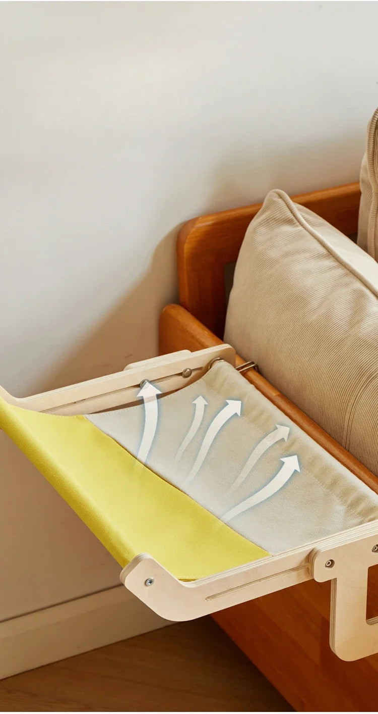 Cat bed, bedside, cat hammock, hanging cat nest, hanging nest, window sill, hammock, cat frame, window, balcony, pet supplies