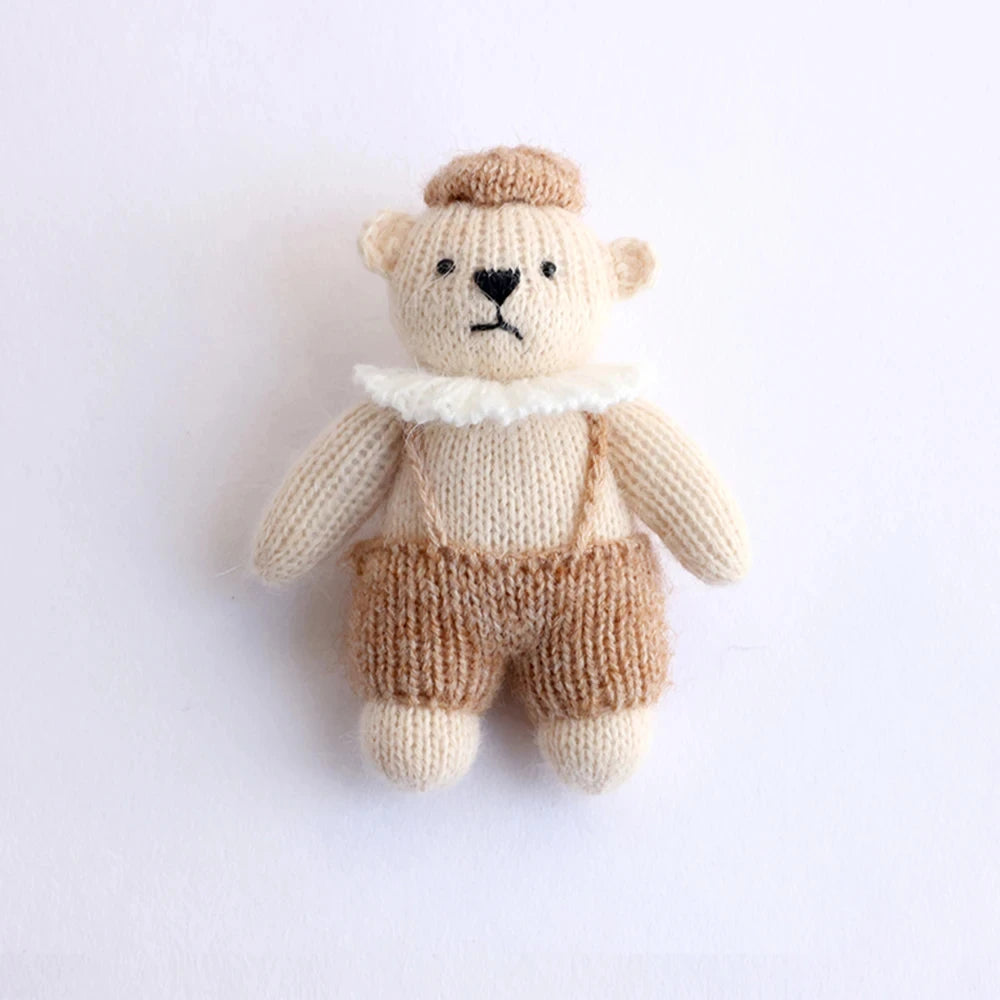 Baby Photography Animal Doll Newborn Photo Hand-Knitted Teddy Bear Props Studio Photo Cute Animal Seahorse Hair Toy Accessories