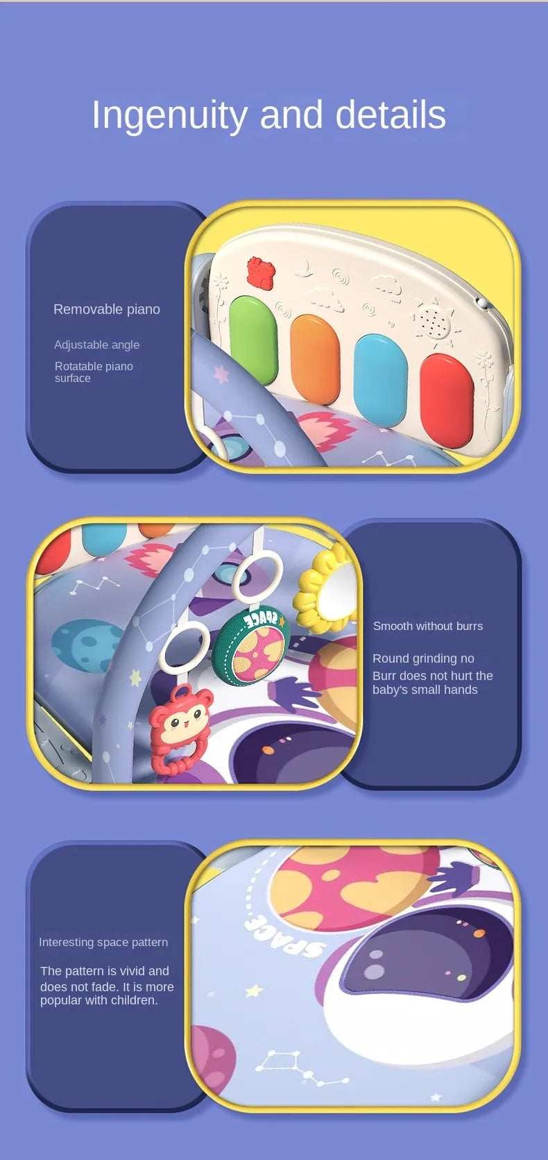 Multifunctional Fitness Baby Activity Gym Play Mat  Mats Sports Educational Crawling Carpet Toy Children Gifts Toys