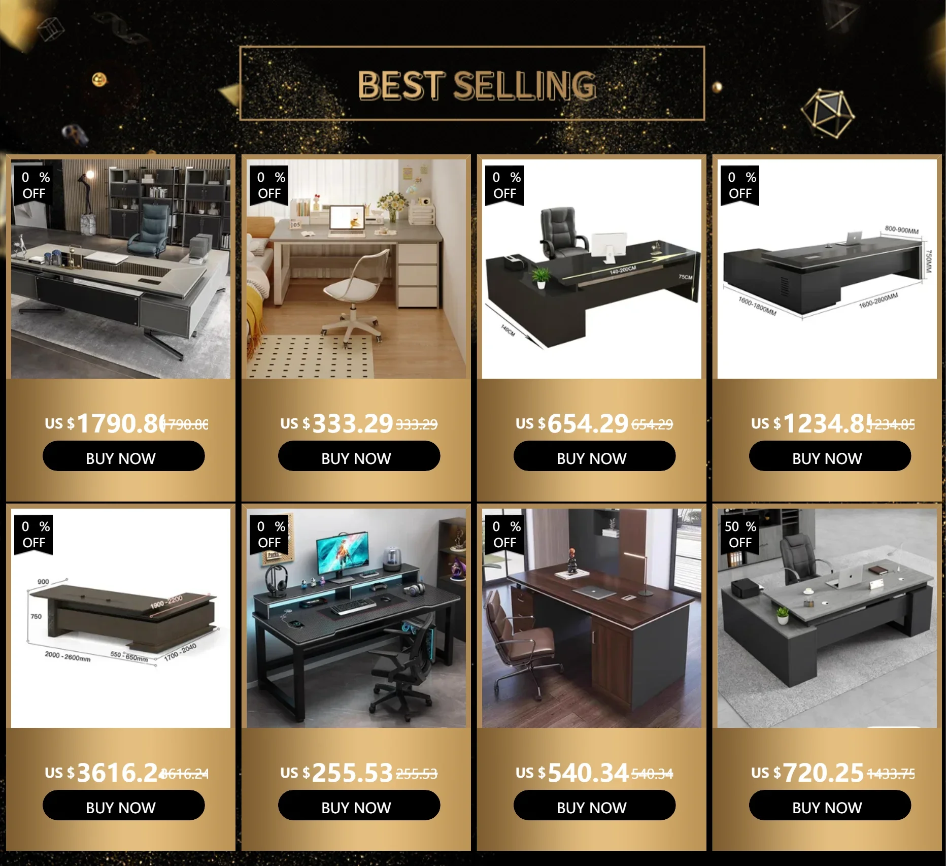 Shelf Living Room Office Desk Storage Standing Floor Metal Arbenic Computer Desks European Black Mesa De Escritorio Furniture