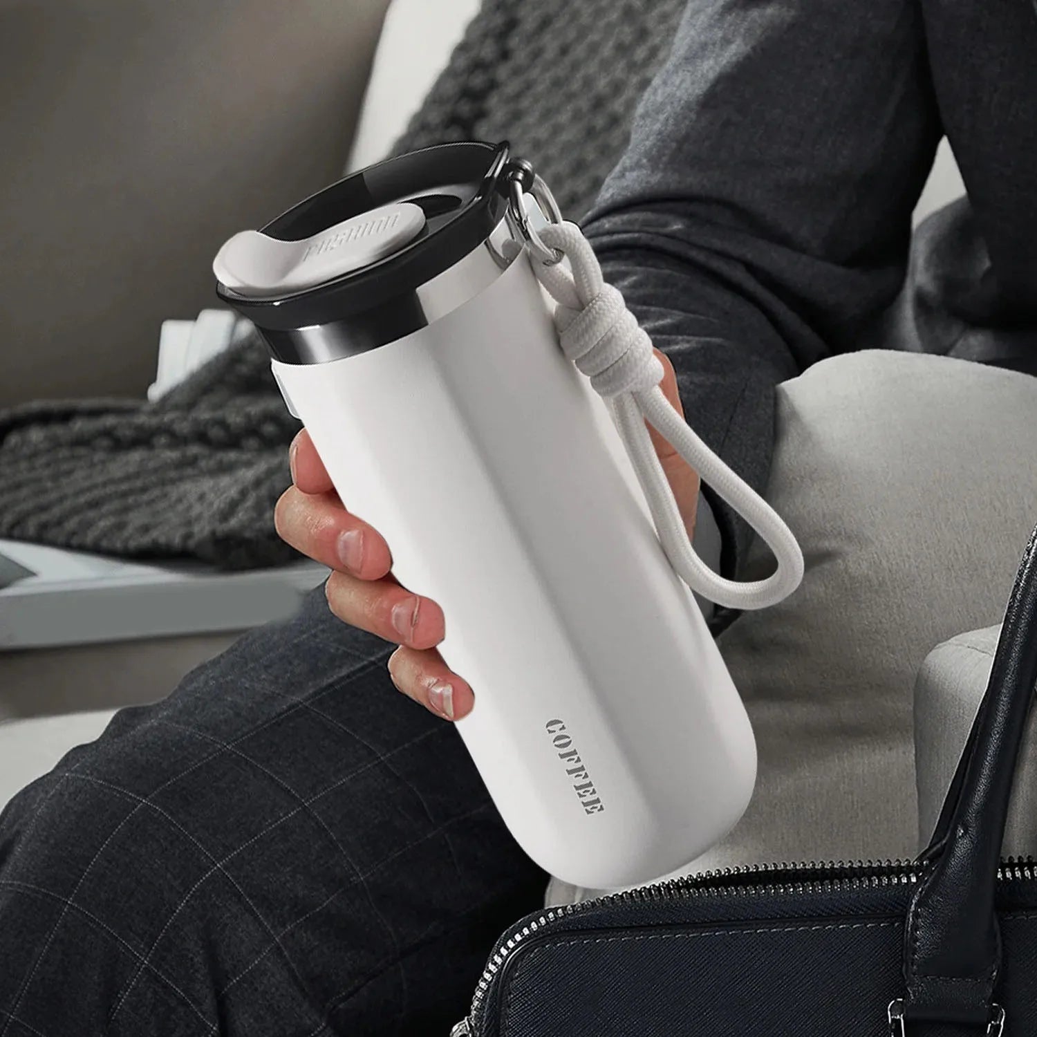 Custom Name 304 Stainless Steel Water Bottle Double Walled Insulated Thermal Personalized Mug Leakproof Vacuum Coffee Drinkware