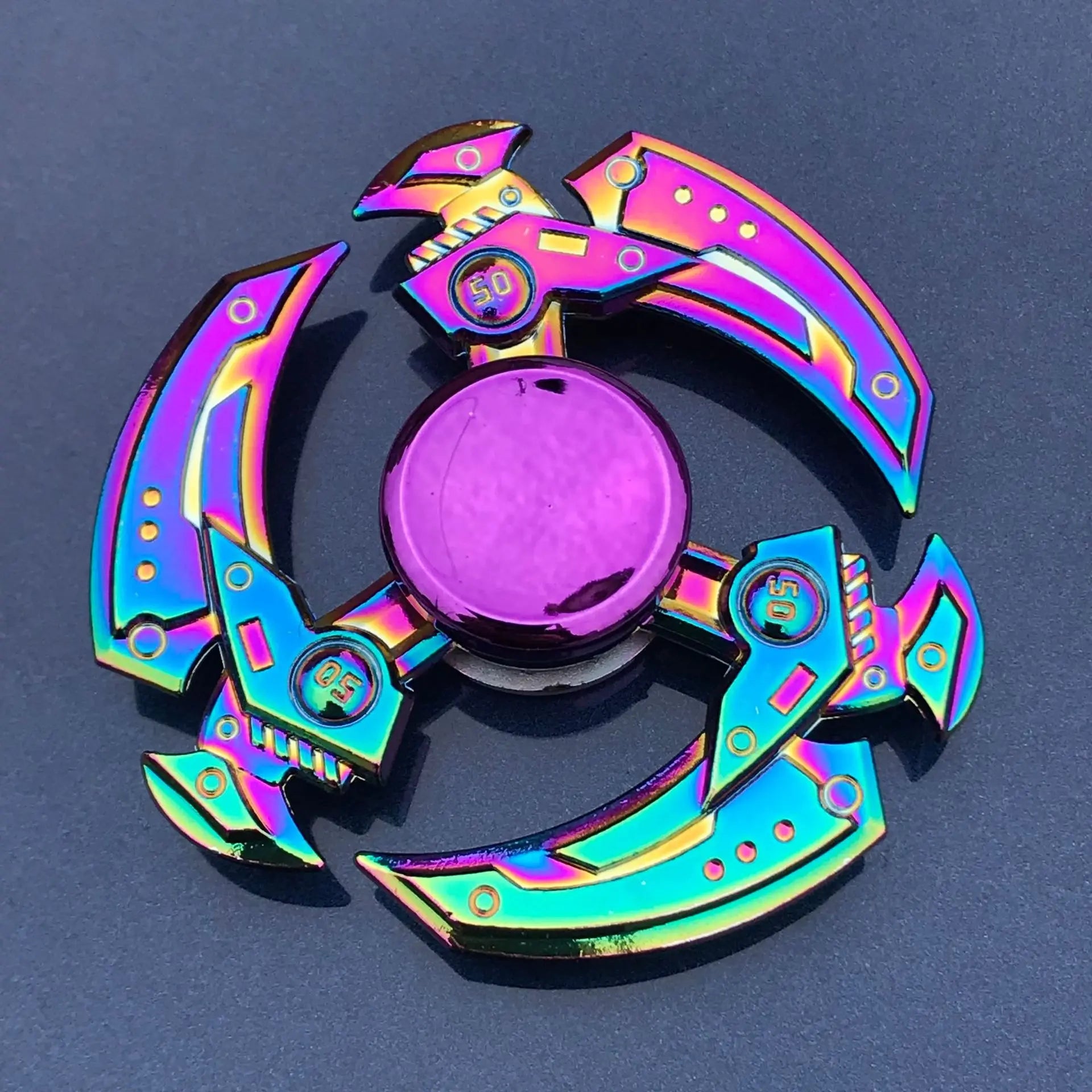 New Metal Rainbow Fidget Spinner Gradient Color R188 Mute Bearing EDC Hand Spinner Fingertip Gyro Anti-Anxiety Kids Adult Toys